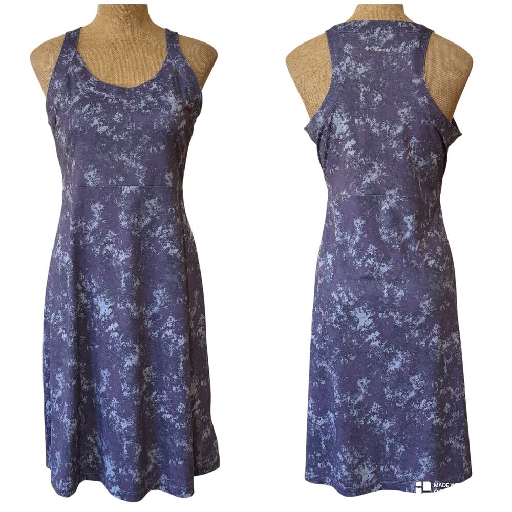 Columbia Cold Bay Racerback Women's Tank Dress Athleisure Pickleball Medium EUC